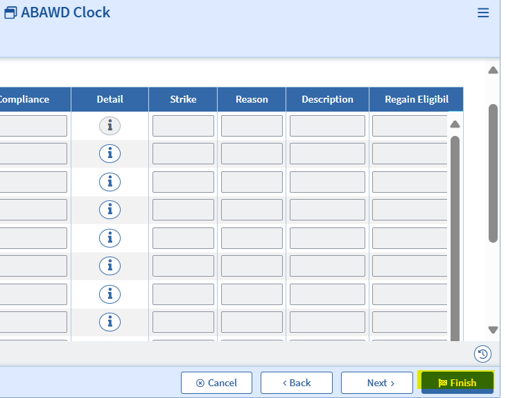 ABAWD Clock Finish