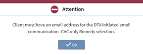 Email Address Not on File