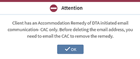 ADA Remove Email Address