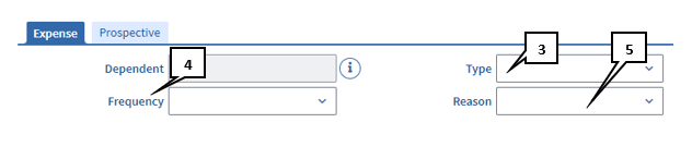 Expense Tab Fields for Dependents