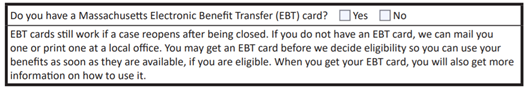 Do you have an EBT Card