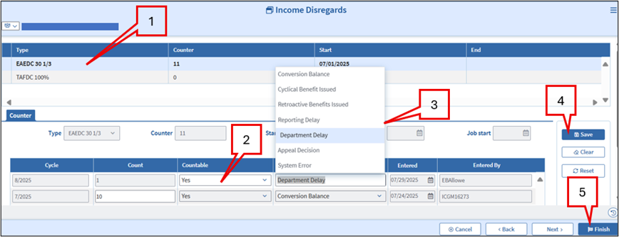 Income Disregards