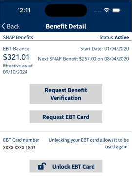 Mobile App Unlock Card