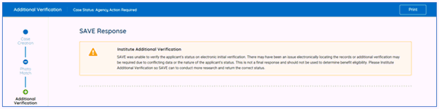 Save Response Additional Verification