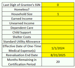 Optimal Proration Tool Table