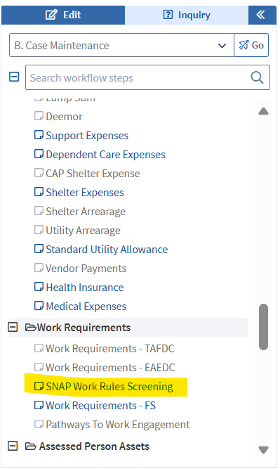 Work Requirements