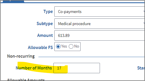 Number of Months