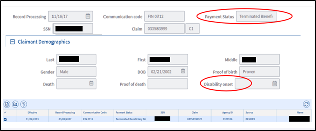 RSDI No Longer Disabled