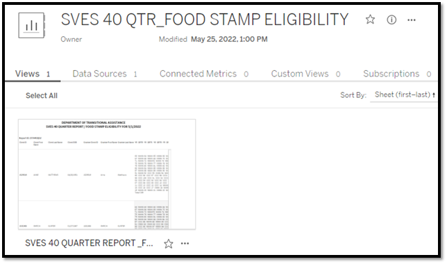 SVES 40 Quarter Report